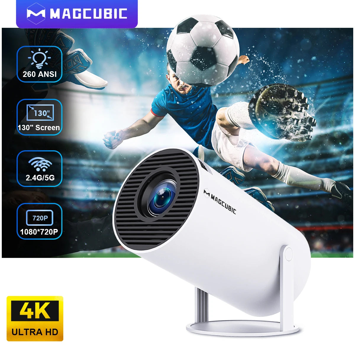 MagView 4K Home Projector